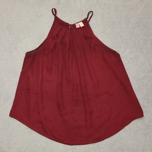 Marron Silk Top